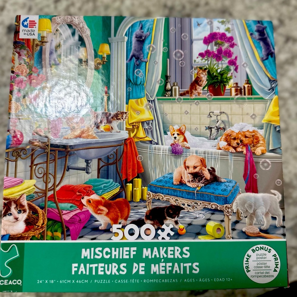 500 pcs puzzle .